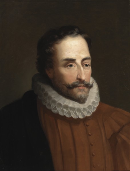 Portrait of Miguel de Cervantes Saavedra (1547-1615).