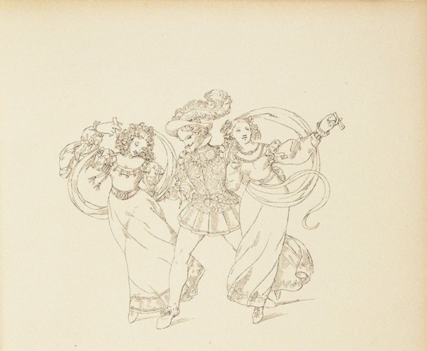 Illustration for Opera The Marriage of Figaro by Wolfgang Amadeus Mozart.
