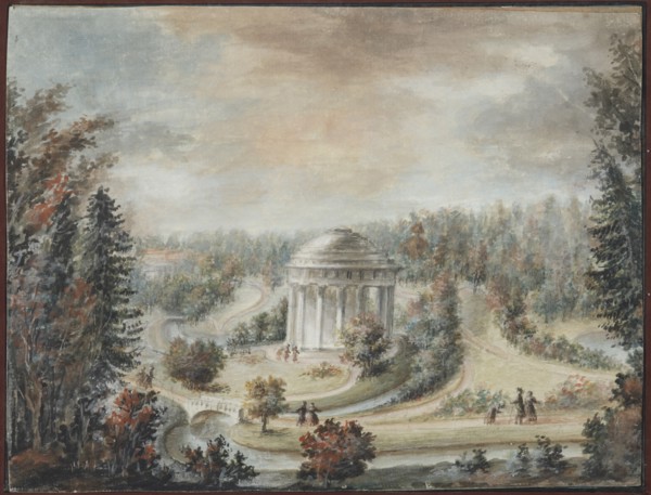 View of the Friendship Temple in Pavlovsk.