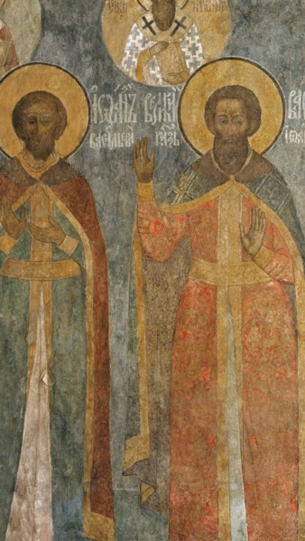 Grand Princes Ivan III Vasilyevich and Vasily II the Dark.