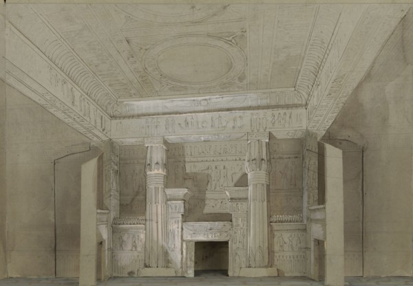 Set design for the Opera Aida by Giuseppe Verdi, Paris, Théâtre national de l'Opéra, 22.03.1880, 188