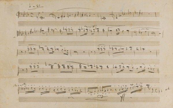 The autograph manuscript: Opera Otello, 1887.