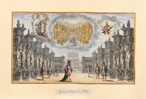 Scene from the opera Il pomo d'oro (The Golden Apple) of A. Cesti to the wedding of Leopold I and Ma