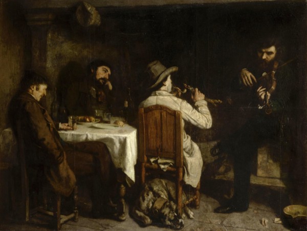 Afternoon in Ornans (Une après-Dinée à Ornans), 1849.