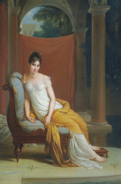 Portrait of Madame Récamier, née Julie Bernard (1777-1849), .