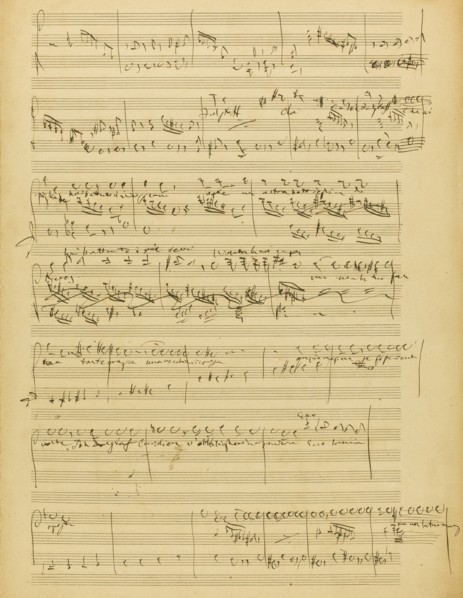 The autograph manuscript: Falstaff, opera in three acts, 1894.