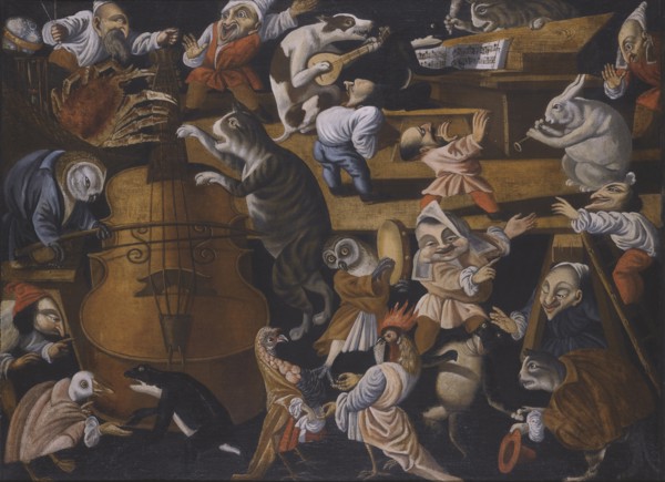 A concert of animals, birds and stylised figures, Second Half of the 17th cen..