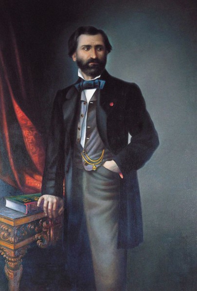 Portrait of the Composer Giuseppe Verdi (1813-1901), 1858.