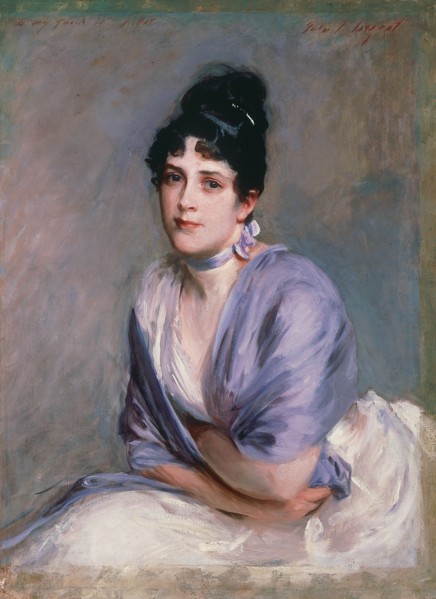 Portrait of Elizabeth Lily Millet, née Merrill (1853-1932), ca 1885.