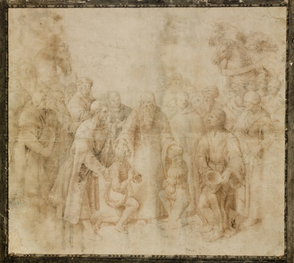 Saint Benedict receiving Maurus and Placidus, ca 1503.