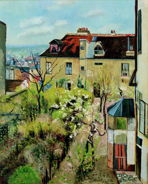 Jardin de la maison d'Utrillo, 1913.