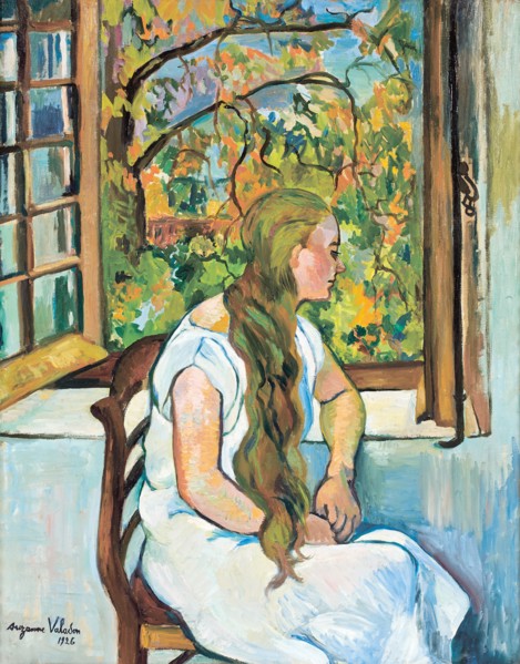 Germaine Utter at her window, 1926.