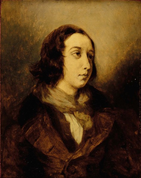 George Sand dressed as a man, 1834.