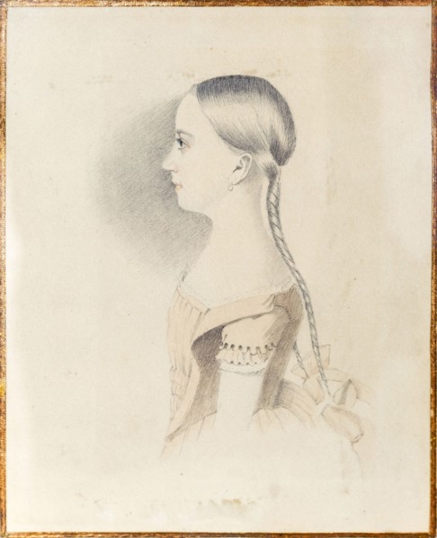 Portrait of Maria Alexandrovna Pushkina (1832-1919), 1844.