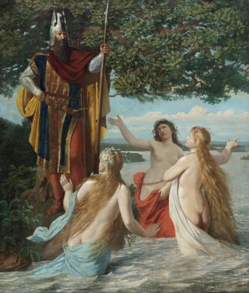 Hagen and the Rhinemaidens, c. 1916.