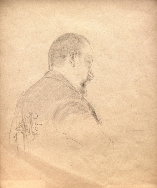 Portrait of the composer Alexander Glazunov (1865-1936), 1896.