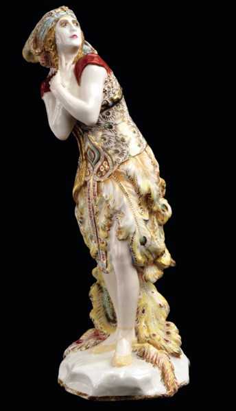 Tamara Karsavina in the Ballet The Firebird (L'Oiseau de feu) by I. Stravinsky, 1920.