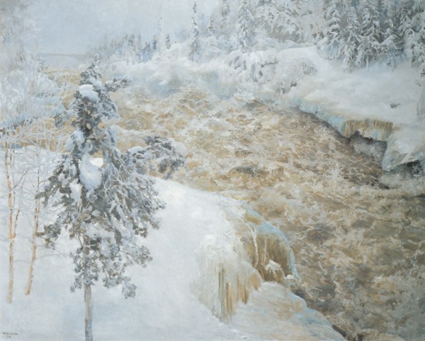 Imatra in wintertime (Imatra talvella), 1893.