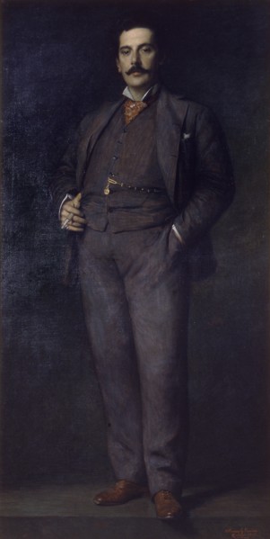 Portrait of the Composer Giacomo Puccini (1858-1924), 1902.