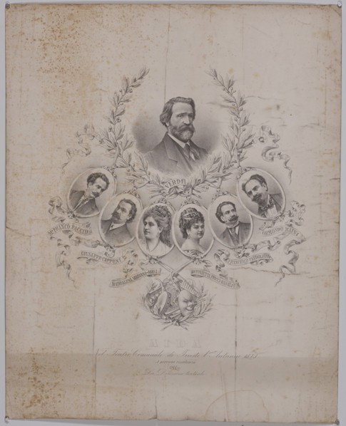 Giuseppe Verdi and Teatro di Trieste, 1873.