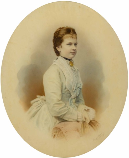 Archduchess Gisela of Austria (1856-1932), Princess of Bavaria, 1873.