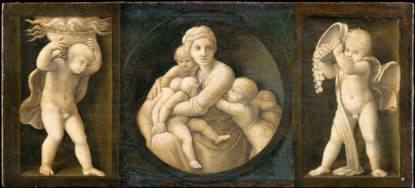 Charity (Baglioni family Altarpiece, predella panel), 1507.