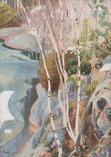 Breaking ice, 1916.