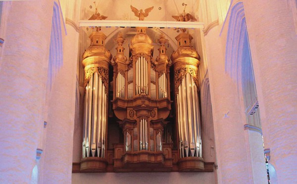 The Organ in the St. Catherine's Church in Hamburg.