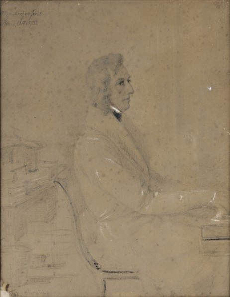 Frédéric Chopin at piano.