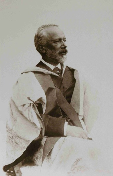 Pyotr Ilyich Tchaikovsky (1840-1893) in the academic dress of the University of Cambridge, 1893.