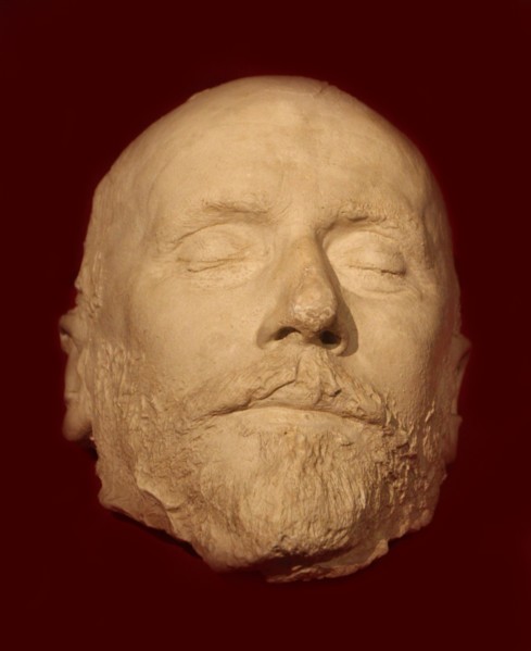 The death mask of Pyotr Ilyich Tchaikovsky, 1893.