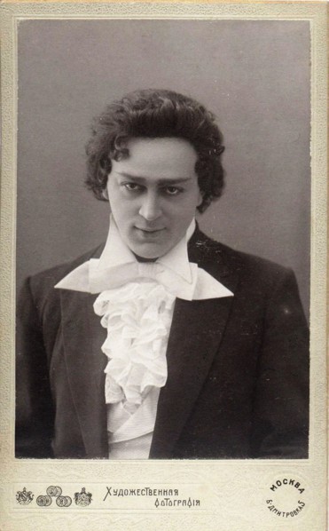 Leonid Sobinov as Lensky in opera Eugene Onegin by Pyotr Tchaikovsky, 1900s.