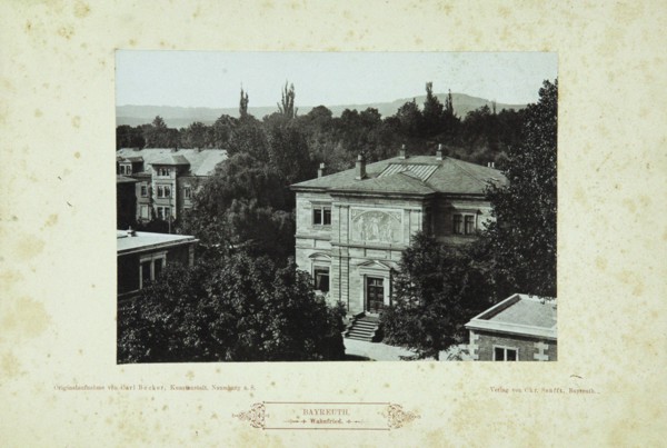 Wahnfried (Richard Wagner's villa in Bayreuth), 1880s.