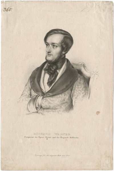 Portrait of the composer Richard Wagner (1813-1883), 1843.