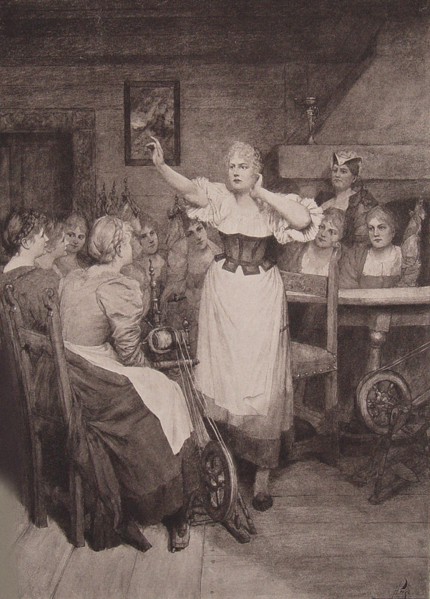 Opera Der fliegende Holländer (The Flying Dutchman) by Richard Wagner, II Act, 1894.