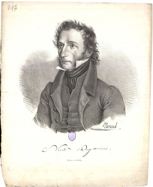 Portrait of Niccolò Paganini (1782-1840), 1830.