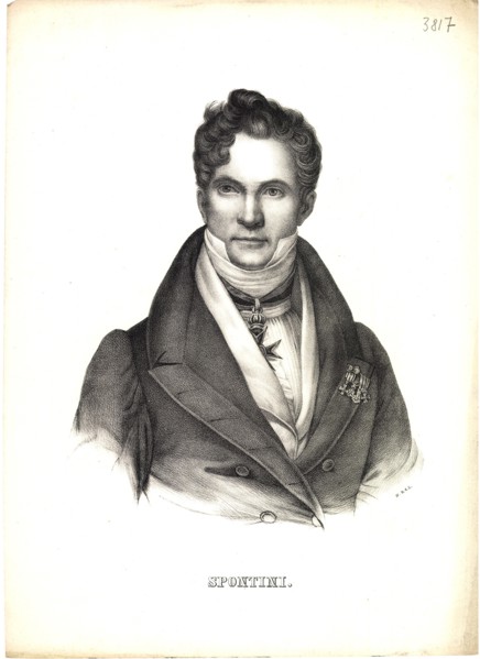 Portrait of Gaspare Spontini (1774-1851), 1810s.