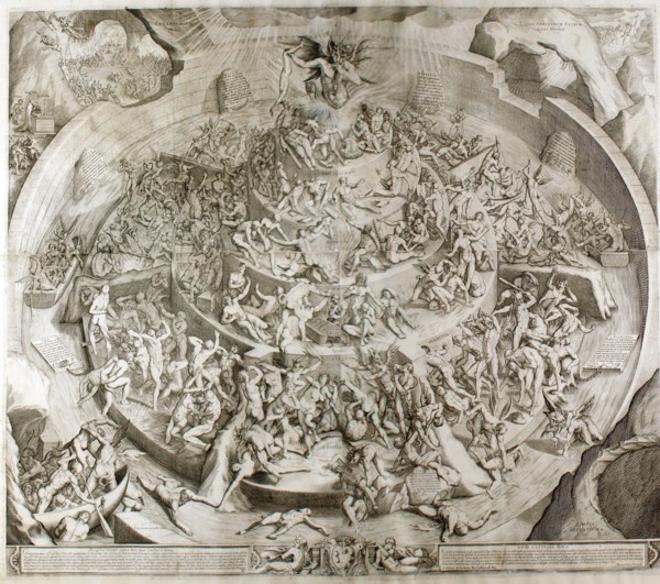 Purgatorio. Illustration to the Divine Comedy by Dante Alighieri (After drawing by Bernardino Poccet