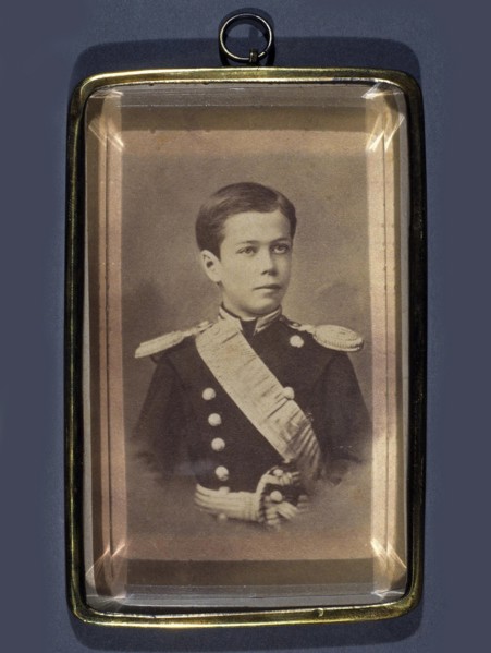 Portrait of the Tsarevich Nikolay Aleksandrovich of Russia (1868-1918), 1881.