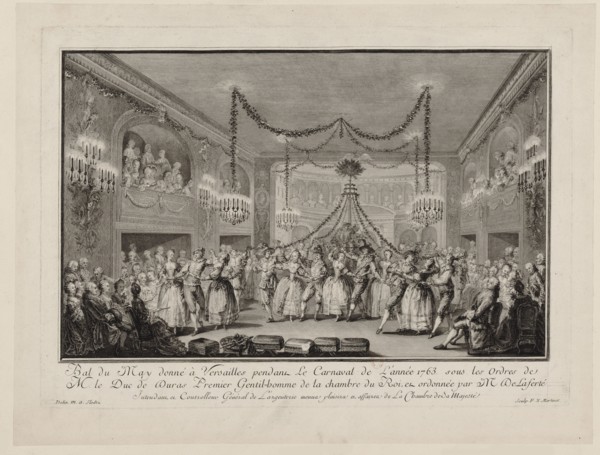 May Ball given at Versailles during the Carnival of 1763, c. 1763.