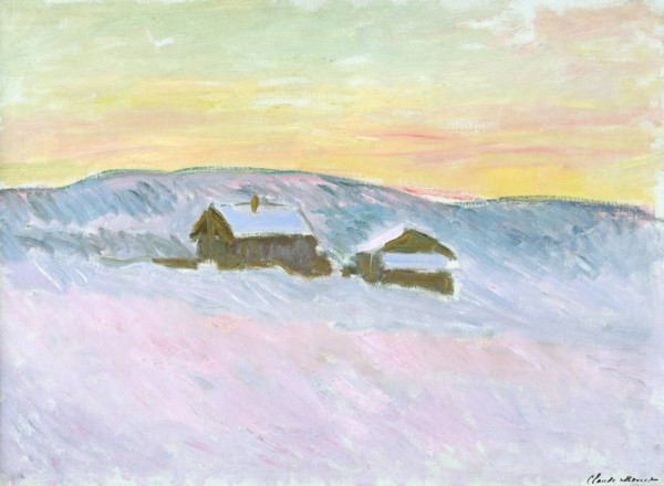 Norwegian Landscape. Blue Houses (Paysage de Norvège. Les maisons bleues), 1895.