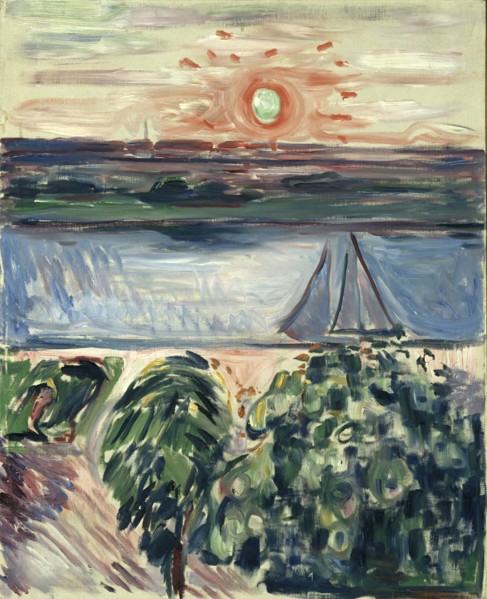 Canal at sunset, 1908.
