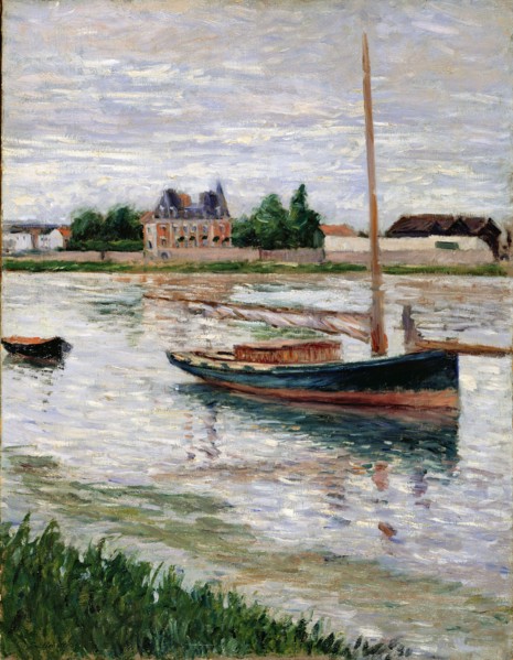 Sailboat Moored on the Seine, Argenteuil, ca 1891.