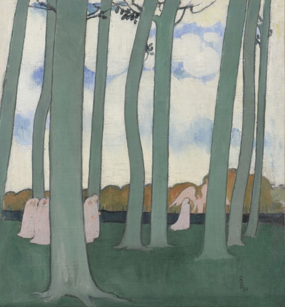 Landscape with Green Trees or Beech Trees in Kerduel, 1893.