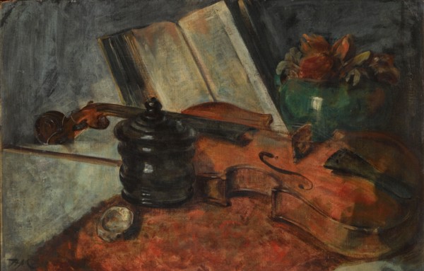 Still life with a violin, 1876.