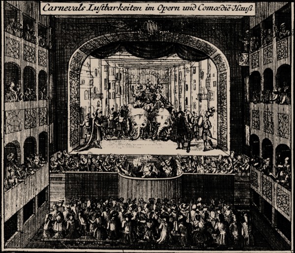 Margrave Theatre in Erlangen, 1721.