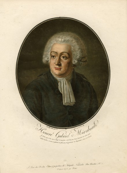 Portrait of Honoré Gabriel Riqueti, comte de Mirabeau (1749-1791), 1792.