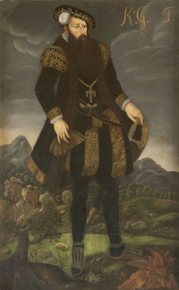 Portrait of the King Gustav I of Sweden (1496-1560).