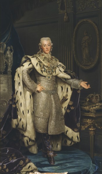 Portrait of King Gustav III of Sweden (1746-1792), 1777.