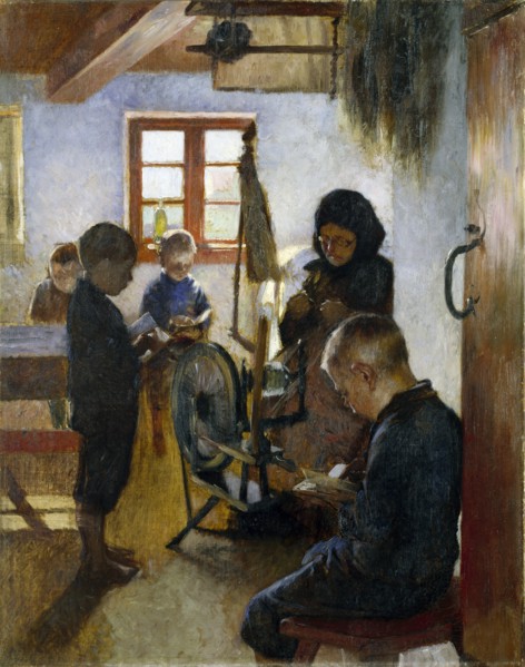 In the Village School, 1884.